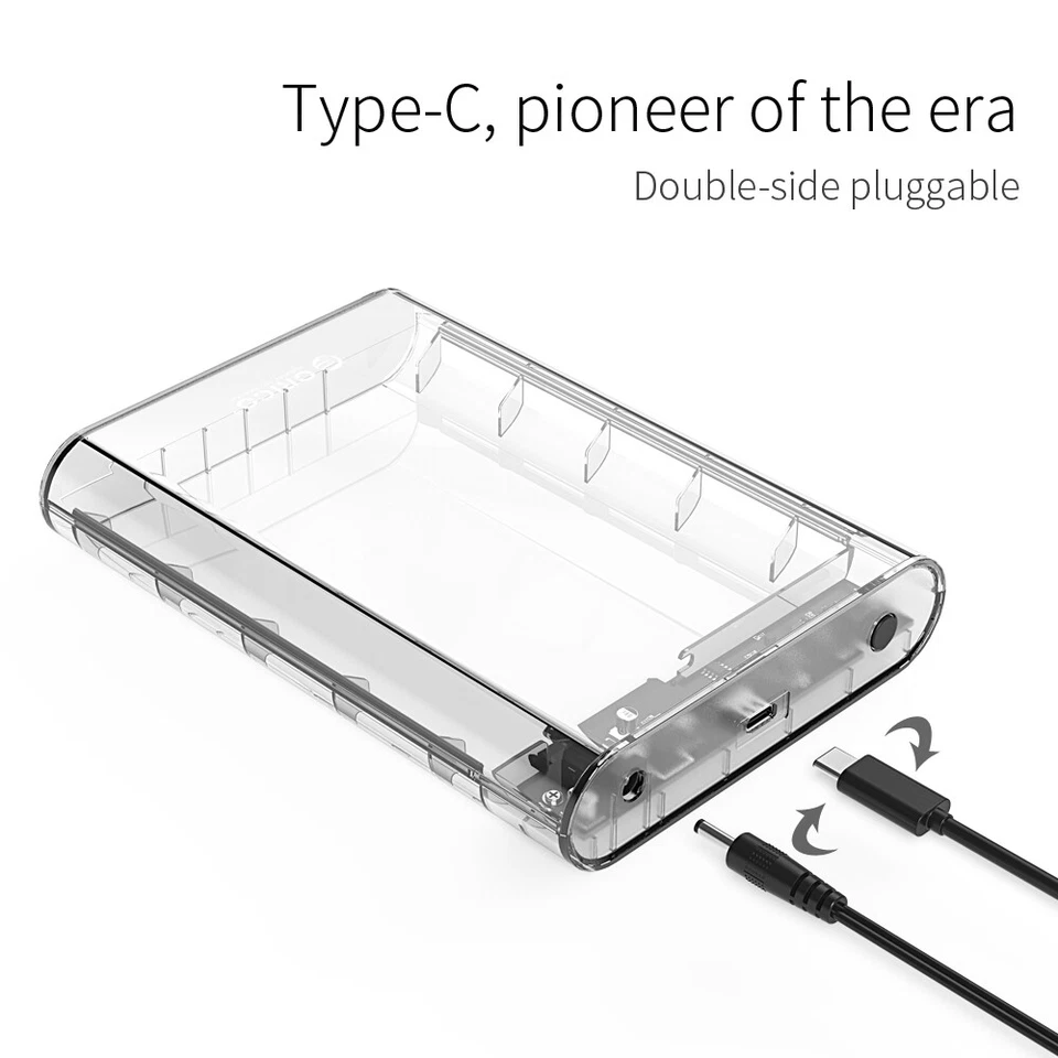 ORICO 2.5'' /3.5'' in  SATA Type C USB 3.0 Hard Drive Enclosure Caddy Case - Image 4 of 4
