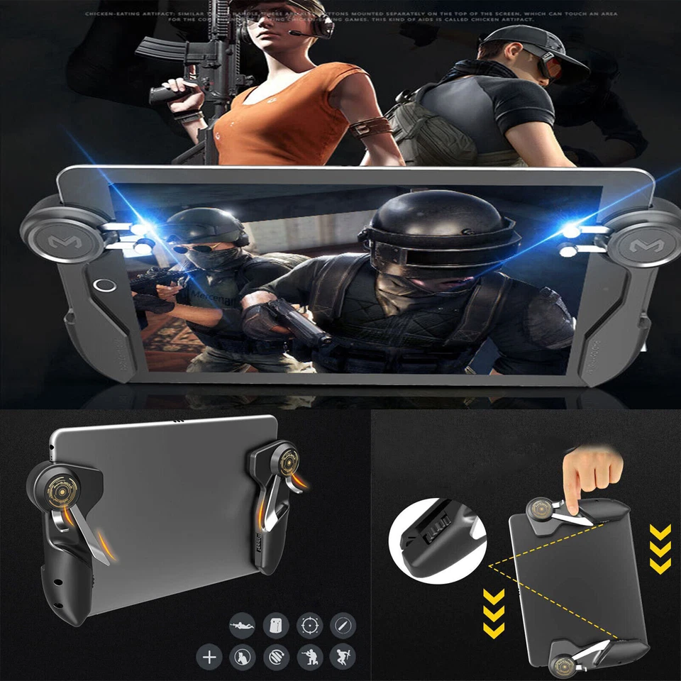 Six Finger Game Joystick Trigger Handle Kits for iPad Tablet Cellphone PUBG Game - Image 2 of 4