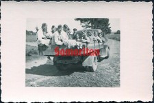 I10/27 WW2 ORIGINAL PHOTO OF GERMAN WEHRMACHT SOLDIERS SIT IN A MILITARY TRUCK
