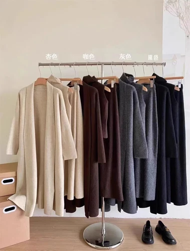 Women Three Piece Sets Vest Jumper Dress Autumn Winter Cardigan Spring Skirt - Picture 6 of 25