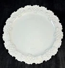 Mottahedeh Longton Hall Cake Plate All Cream with Embossed Rim Design
