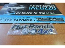 STEMMA TARGHETTA LOGO COFANO POSTERIORE SCRITTA FIAT PANDA 4X4 1 SERIE 4X4 BLU