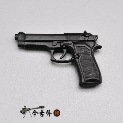 Pistola In Miniatura 1:6 Beretta M92F Nera Per Action Figure 12 Pollici - Soldato Bruce Willis - Foto 3