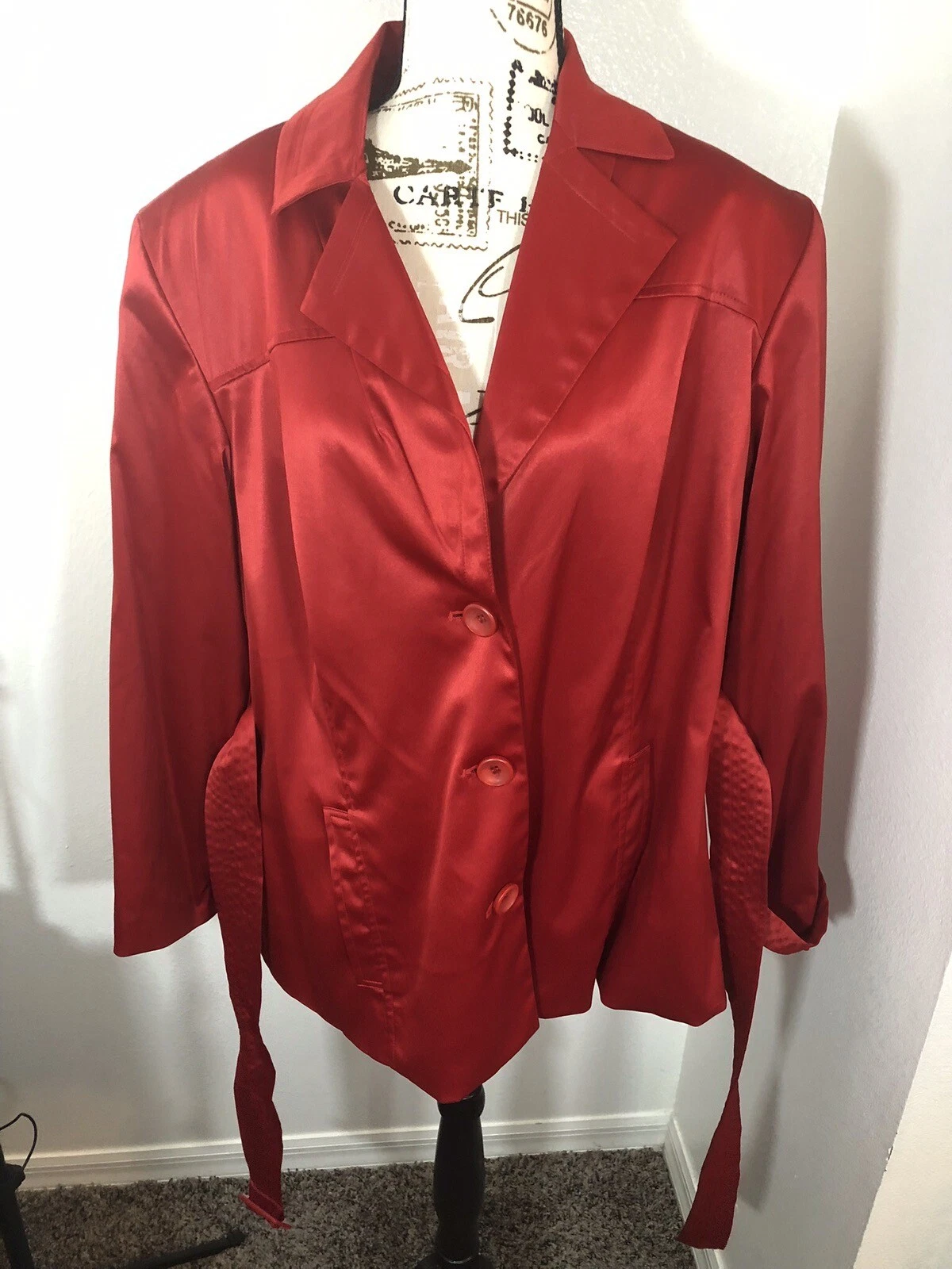 VETEMENTS Jones Co 2x cappotto leggero da donna con cintura viaggi vacanze business cena teatro