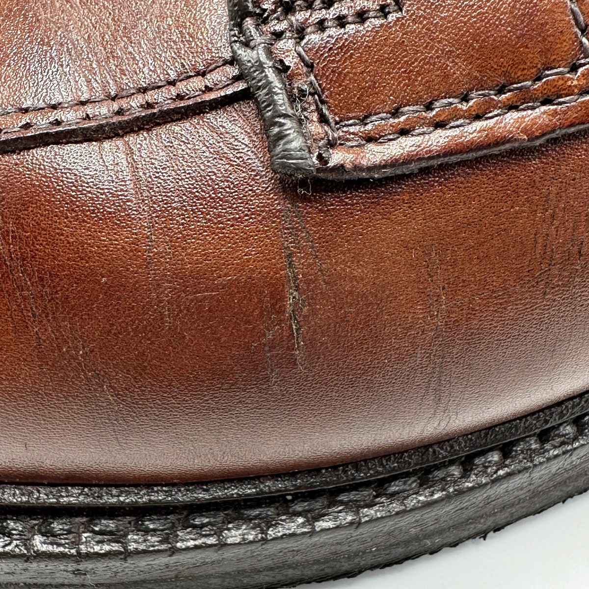 Allen Edmonds Mens 10 Port Washington Nomad Split Toe Derby Dress Shoes Brown Allen Edmonds Raymond Apron-toe Derby Brown Museum Calfskin  main image 4