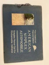 1909 Simplex Motor Cars Sales Brochure Manual Book
