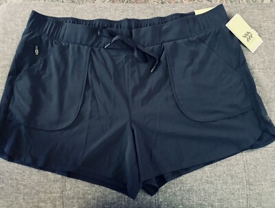 Workout Shorts Womens Navy Knee Length Shorts Long Sweat Shorts