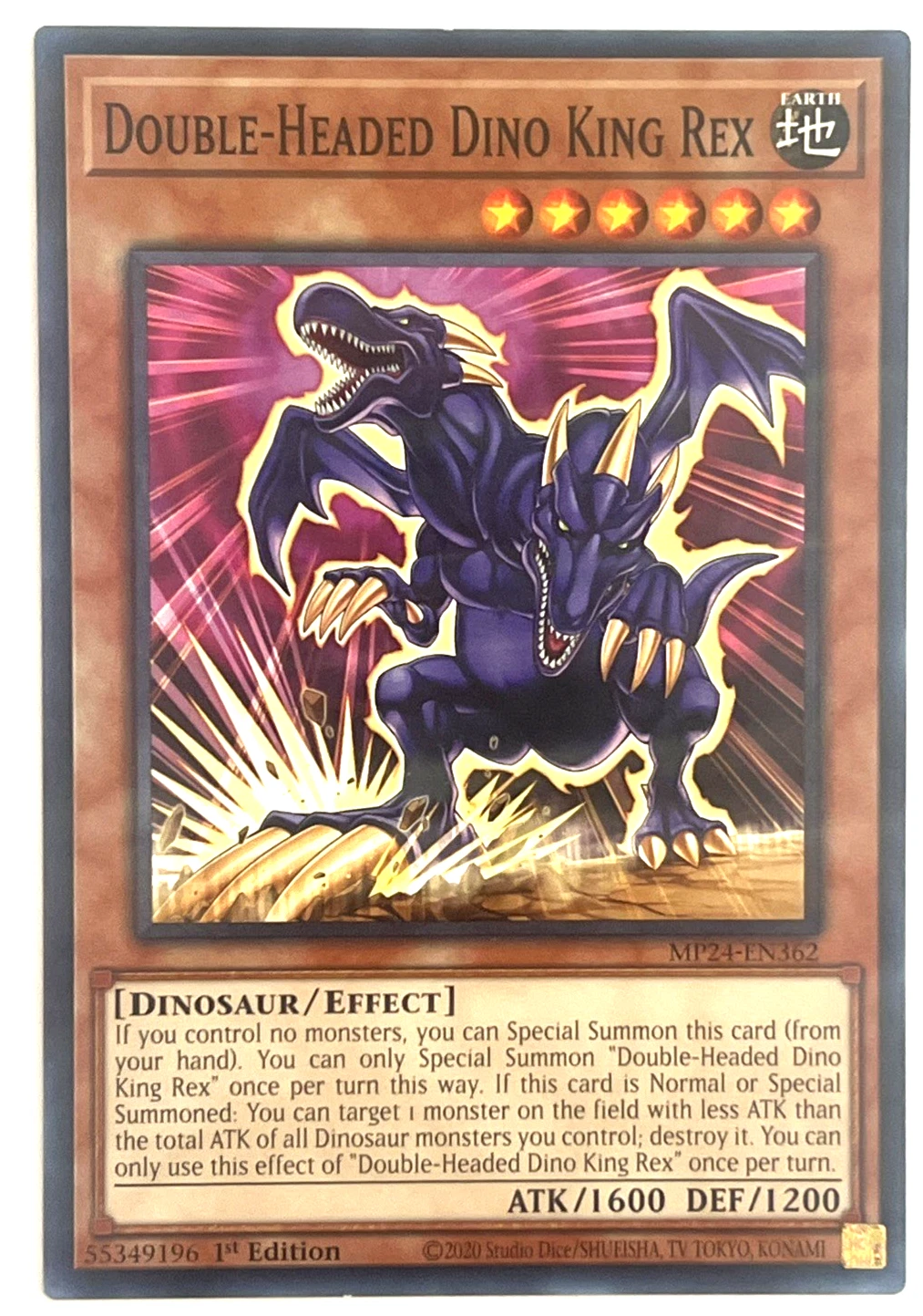 Two-Headed King Rex DB2-EN096 Dark Beginning 2 for sale | eBay