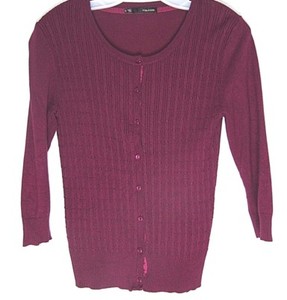 dark red cardigan womens
