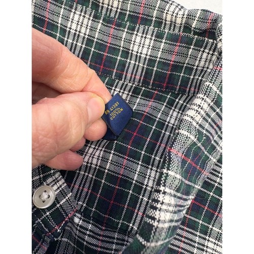RALPH LAUREN Herren Hemd mit Knopfleiste blau grün kariert Oxford Large Preppy Holiday - Bild 11 von 11