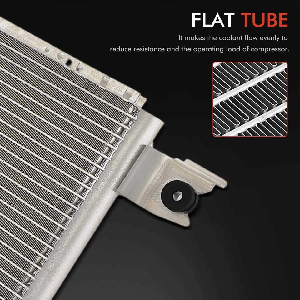 A/C Condenser with Bracket for Honda Passport Isuzu Rodeo 1998-2001 Amigo 98-00 - Image 3 of 4