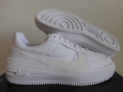 WMNS AF1 PLT.AF.ORM AIR FORCE 1 PLATFORM WHITE-SUMMIT WHITE SZ 10