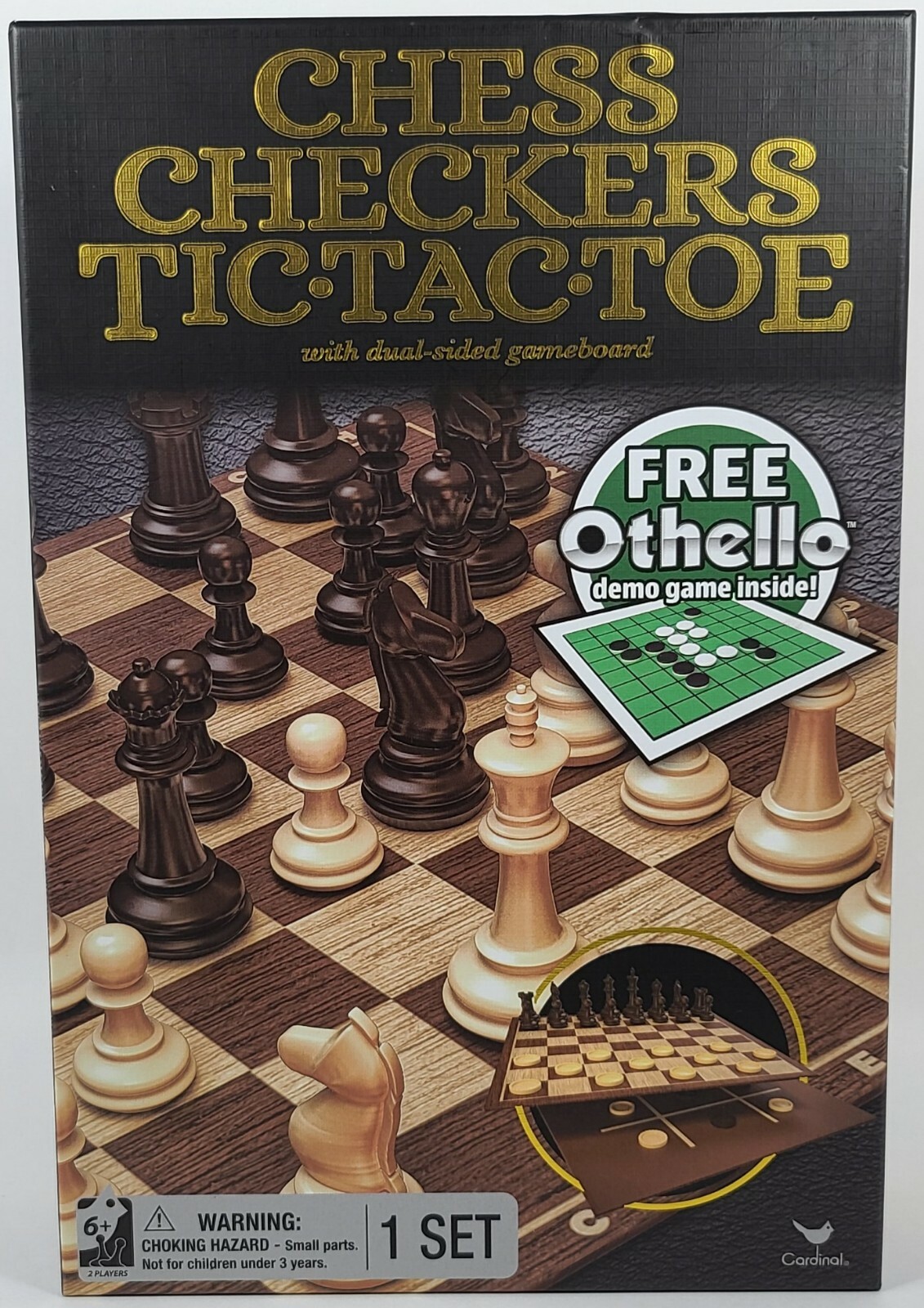 Chess Checkers Tic Tac Toe Dual Sided Gameboard 3 Games free demo