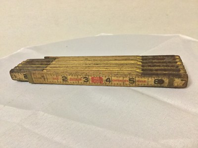 Vintage 6' Lufkin Red End Folding Ruler 6 FOOT FEET | eBay