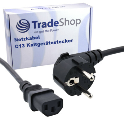 Netzkabel C13 1,2m für Instrumentenverstärker, prof. Audio- & Video-Geräte