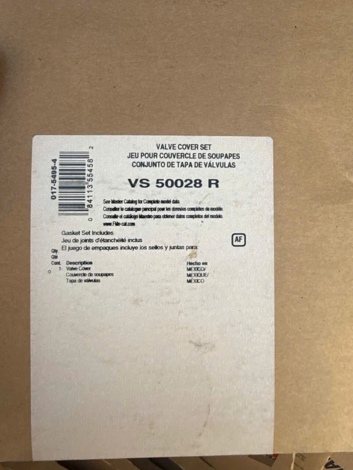 Juego de juntas de cubierta de válvula Fel-Pro VS 50028 R para modelos seleccionados de Ford 88-96 Foto 2 de 2