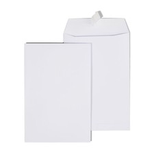 Prinko 6"x9" Mailing Shipping White Kraft Catalog Envelope, Self-Seal, 200/CT