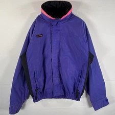 Columbia Vintage 90s Nylon Jacket M size Bugaboo Logo Purple All-season