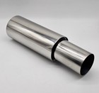 Universal Exhaust Back Box 4" Stainless Steel Jap Style 2"/51mm Inlet Weld On