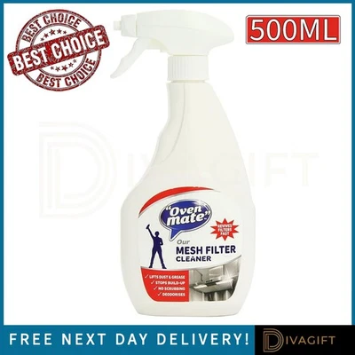 OVEN MATE COOKER HOOD MESH FILTER SPRAY FOR EXTRACTOR FAN VENT CLEANER DEGREASER