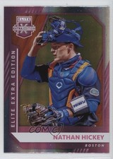2021 Panini Elite Extra Edition Pink Nathan Hickey #136 1fa0