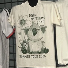 Dave Matthews Band Summer 2025 T-shirt Pig Genuine Tee Unisex Reprint