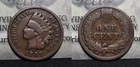 1897 Indian Head Cent 1c Misplaced 1 In Neck Snow 1