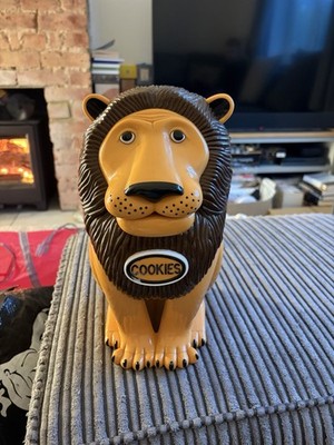 Vintage 1999 Original Tiger Keksdose Brüllender sprechender Löwe Sammlerstück - funktioniert