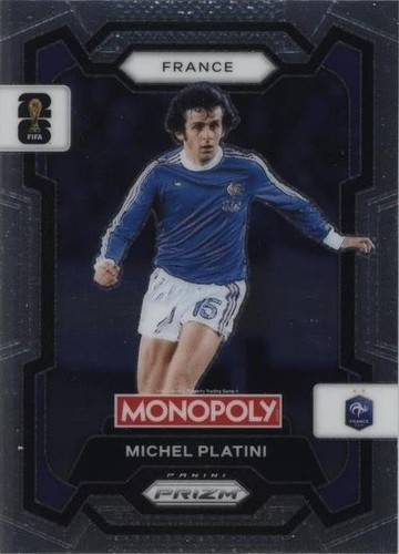 MICHEL PLATINI France #13 Blue Wave • 2026 Panini Prizm Monopoly