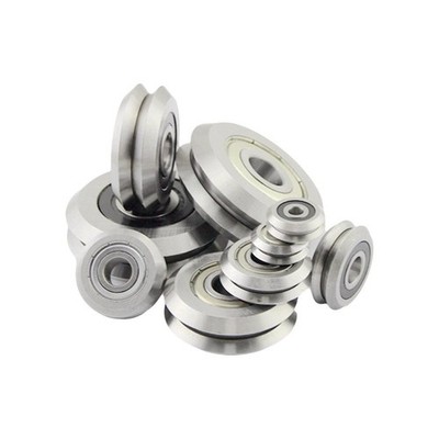 2PCS V/W-Groove Rail Bearing 7/15*9/5*5/8in W3ZZ P0 W-Groove #vn