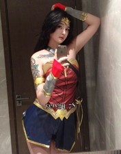 Wonder Woman Diana Prince Cosplay Suit Costume Accessory Dress Uniform Halloween
