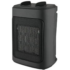 Mainstays 1500W Ceramic Fan-Forced Electric Space Heater Black Open Box