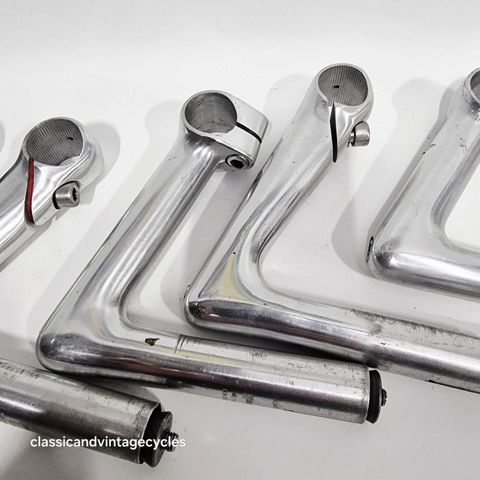 Job Lot Cinelli 1A XA Record 1” Inch Quill Stems 110mm to 135mm Black/Silver - Image 3 of 4