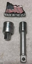 2pc S-K WAYNE 3/8" DRIVE 401 1/2" 3/8" ADAPTER  45160 3" EXTENSION VINTAGE