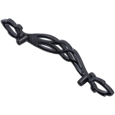 Black Zinc Alloy Handle with Screws Cabinet Hardware Knob for Home Furniture