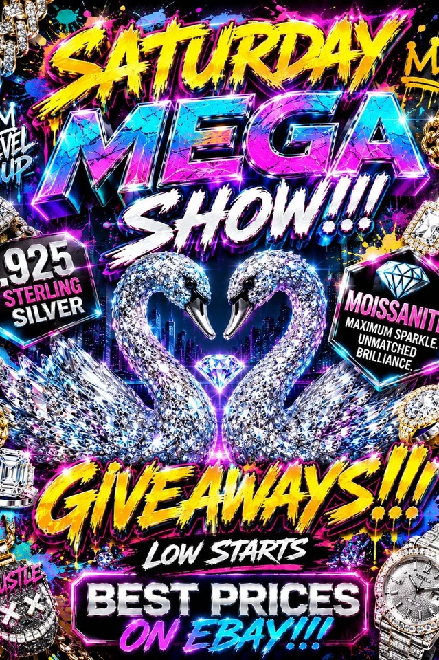 SATURDAY MEGA SHOW!! GIVEAWAYS, GEMSTONES, 925 STERLING SILVER & MOISSANITE