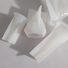 White Silicone Resin Casting Molds & Cups Set, Round & Hex Shapes — photo 3