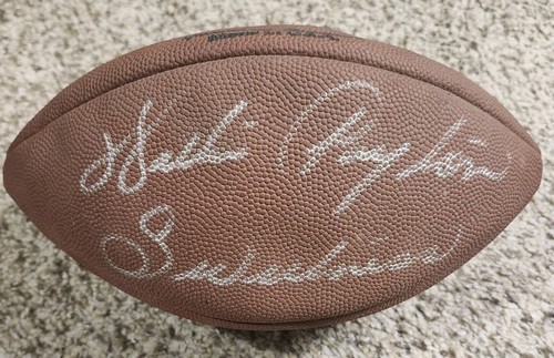 Walter Payton Signed Autographed Wilson Touchdown Football BEARS | eBay
