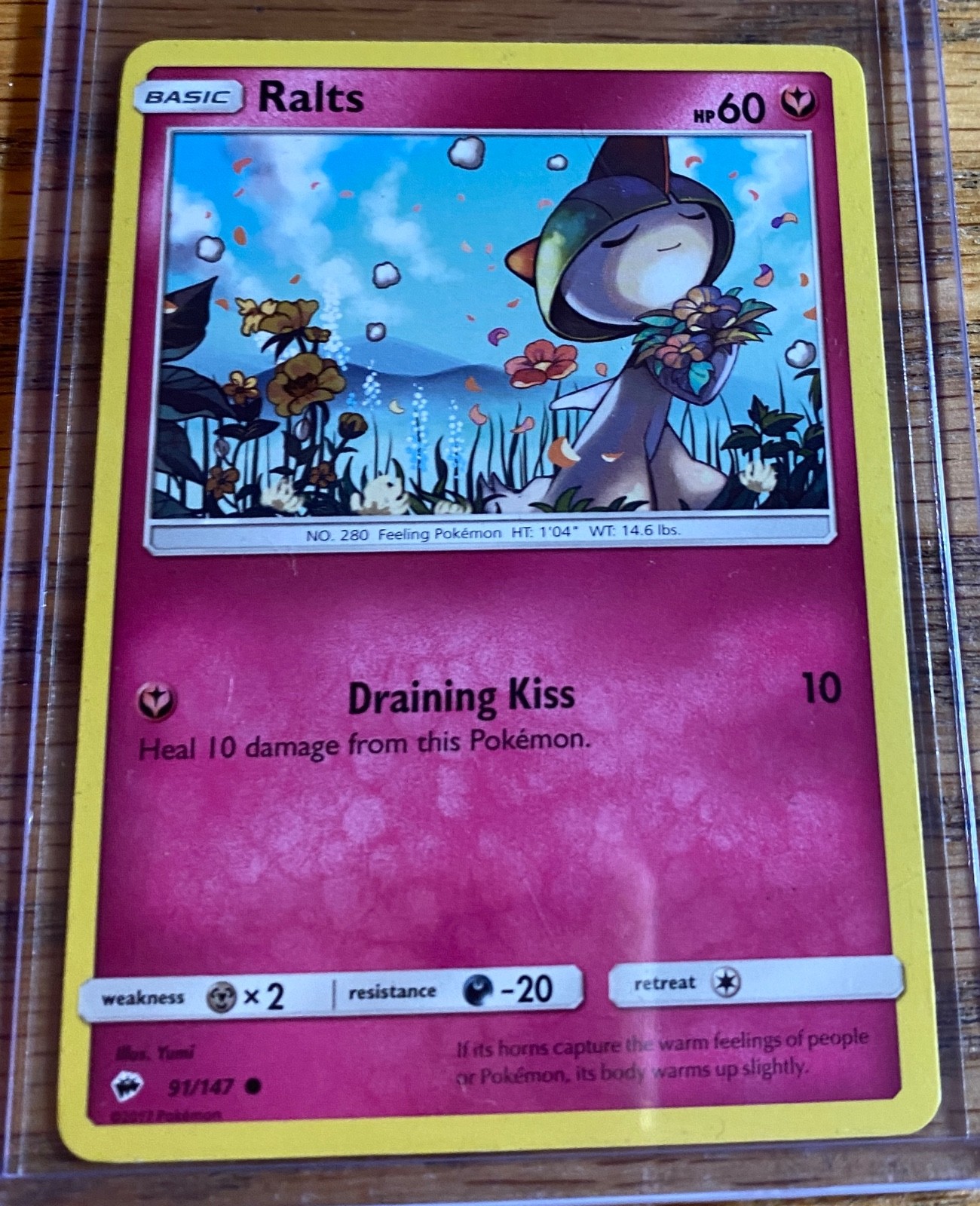 Ralts 91/147 Common - Pokemon Sun & Moon Burning Shadows Card LP