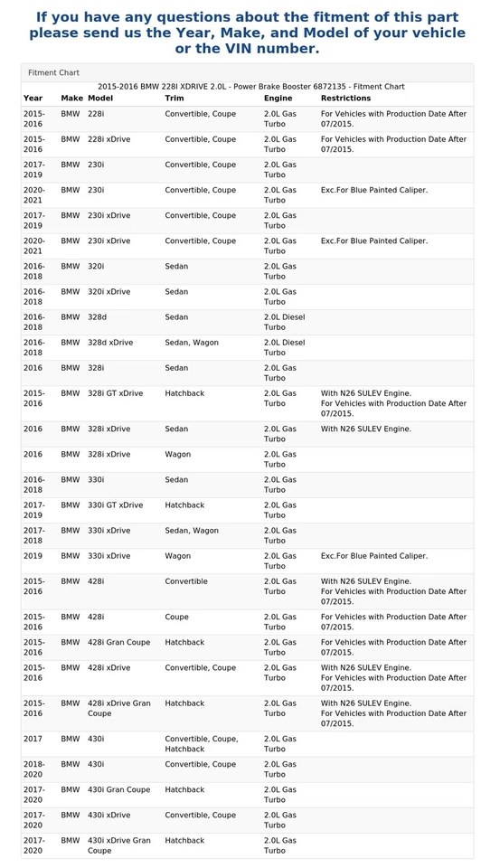 BMW 228I XDRIVE 2015-2016 2,0 L - Potenciador de freno 6872135 Foto 4 de 4
