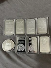 Lot Of 8 Ounces .999 Silver Bar And Round