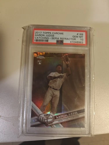 2017 Topps Chrome - Aaron Judge #169 Sepia Refractor (RC) PSA 10