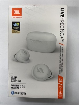 JBL Harman Live Free NC+ Wireless In-Ear Headset - White Headphone Bluetooth