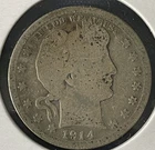 1914-D Barber Quarter - Very Good Details