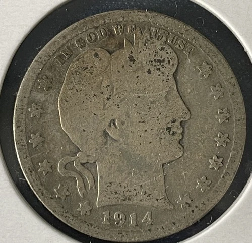 1914-D Barber Quarter - Very Good Details