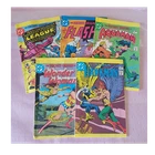 Vtg DC Comics Justice League Flash Aquaman Wonder Woman Hawkman Mini Book Lot