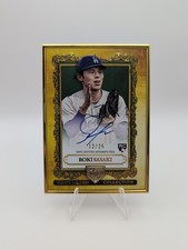 2025 Topps Gilded Gallery of Gold Autographs Roki Sasaki #GOG-SA 12/25 Dodgers