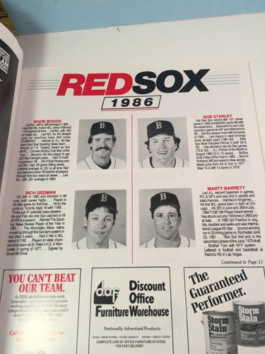 1986 American League Championship Series California Angels vs Boston Red Sox Pro - Picture 2 of 4