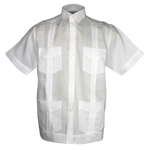 camisa guayabera blanca