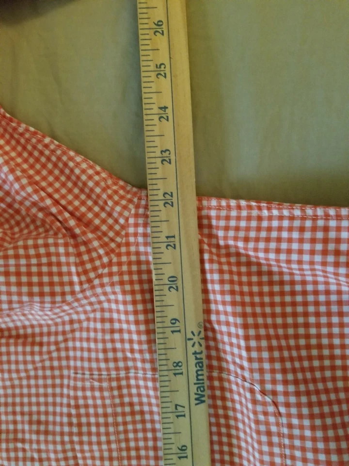 Mens Coast Dress Shirt S Small Orange Button Cotton - Image 4 of 4